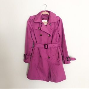 Purple London Fog Trench Coat